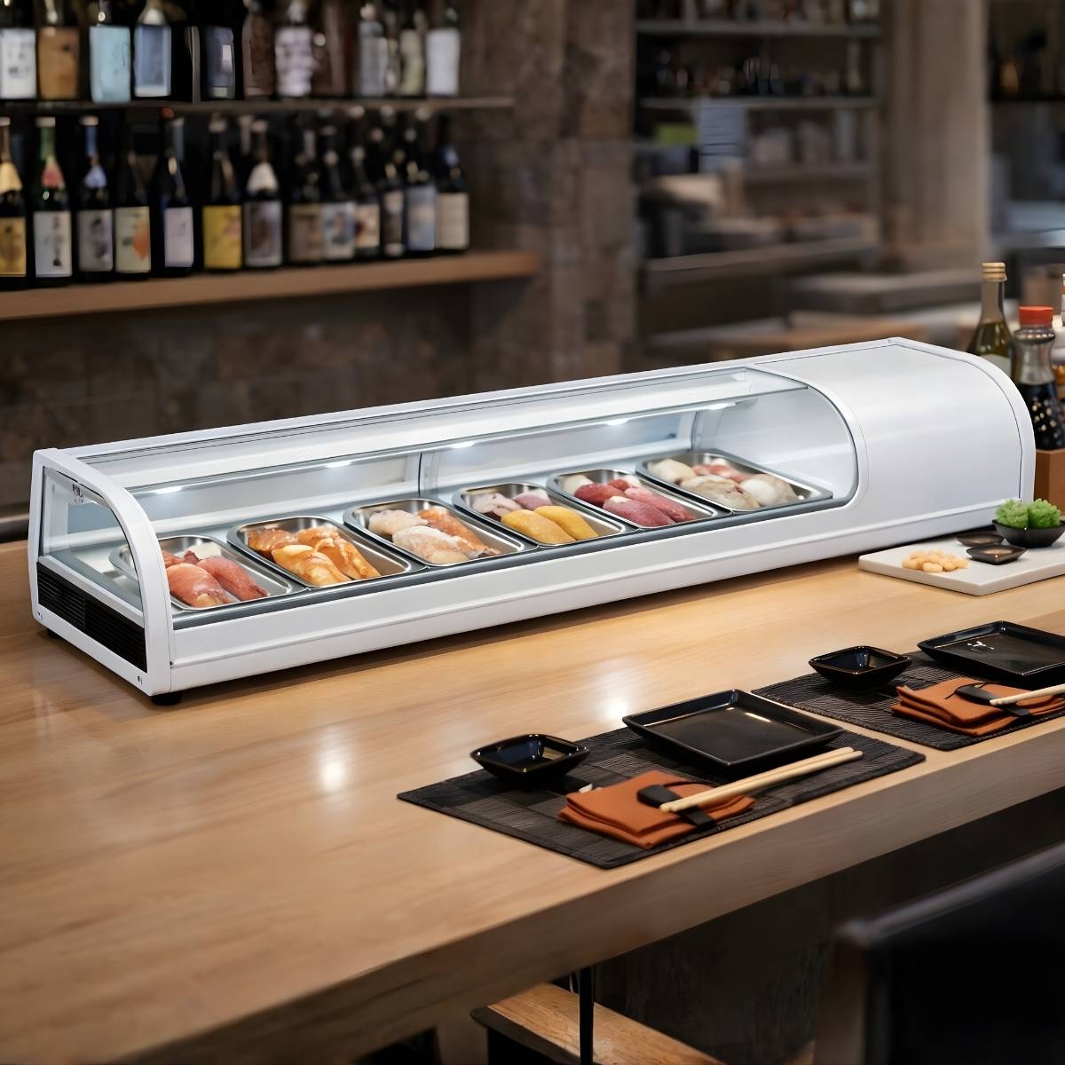 VITRINA REFRIG. S/MOSTRADOR P/SUSHI RTS-62L - Imagen 2