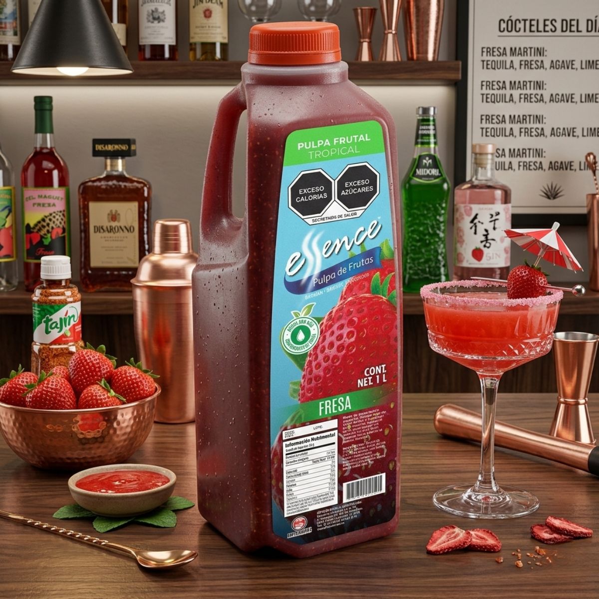 Pulpa de frutas sabor Fresa 1 lt - Coffee Depot - Imagen 2